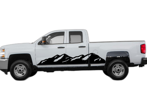 Mountain decals graphics compatible with Chevrolet Silverado 2500HD 2015-2019