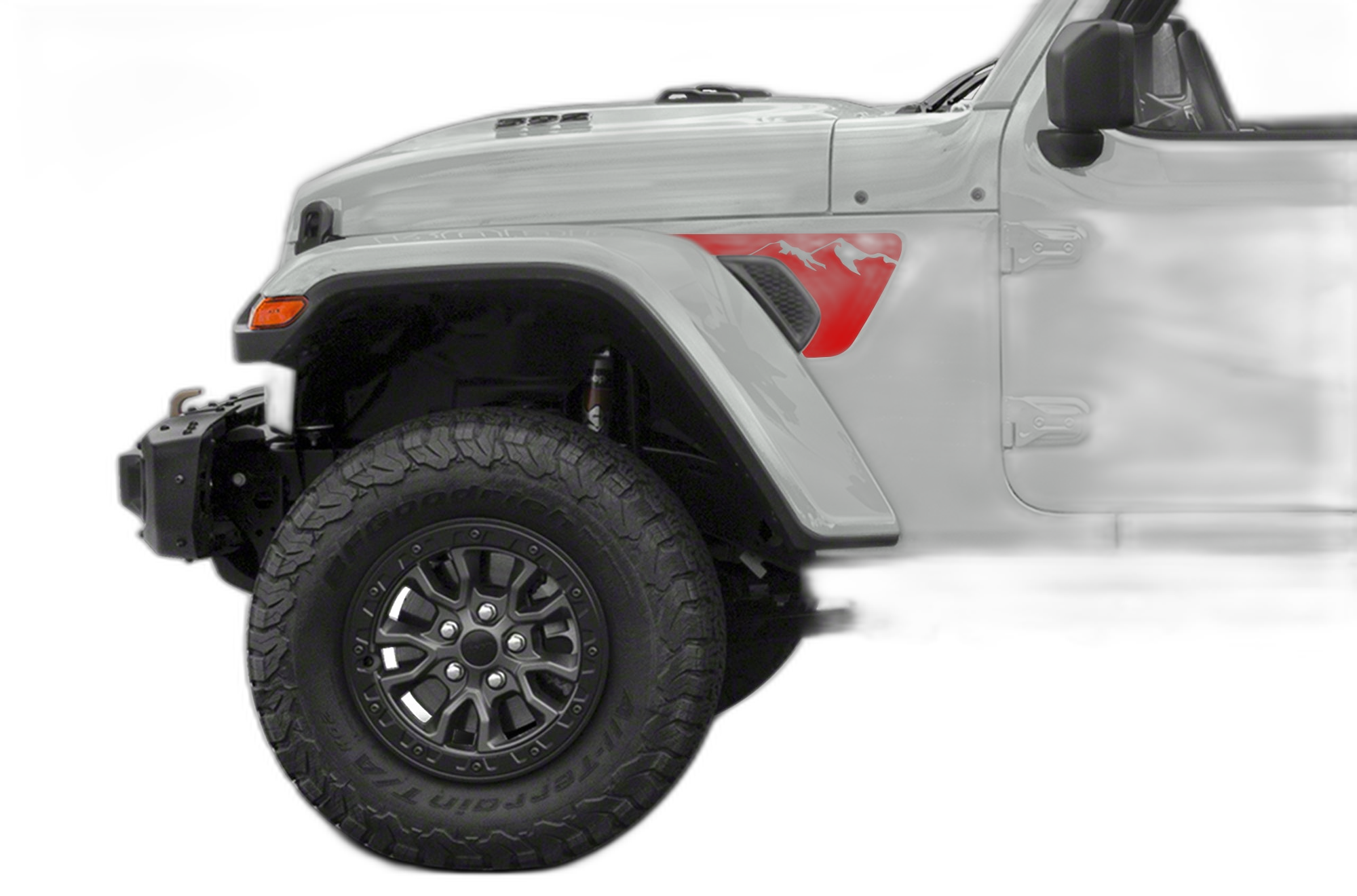 Mountain fender vent side graphics decals compatible with Jeep Gladiator JT - Image 2
