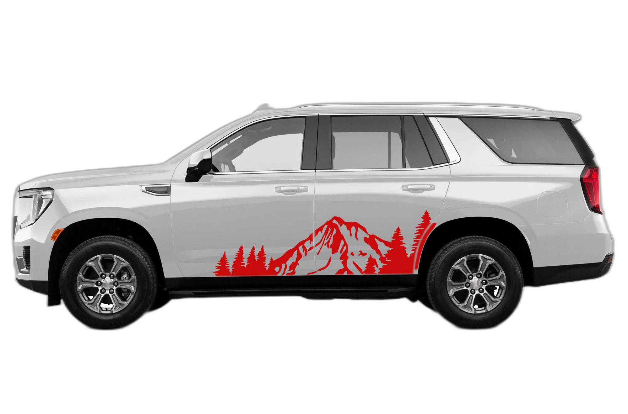 Mountain forest side graphics decals compatible with GMC Yukon - Image 2