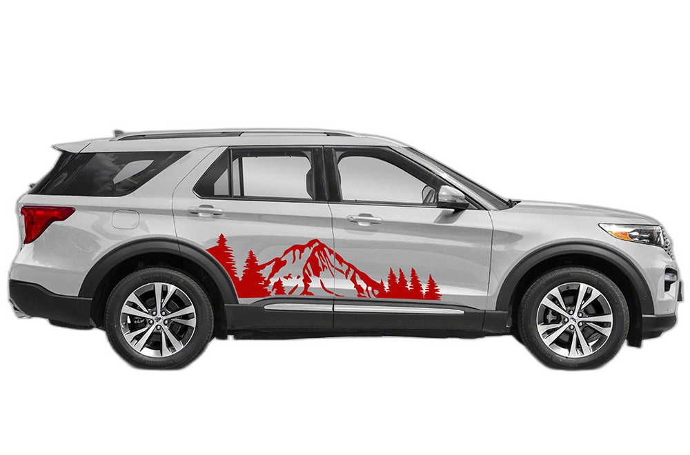 Mountain forest side graphics decals graphics compatible with Ford Explorer - Image 2
