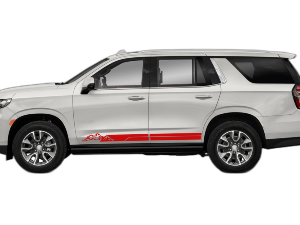 Mountain line side stripes graphics decals compatible with Chevrolet Tahoe