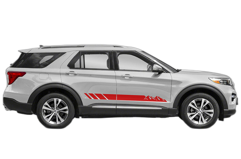Mountain Lower Side Stripes Decals Graphics for Ford Explorer - Image 2