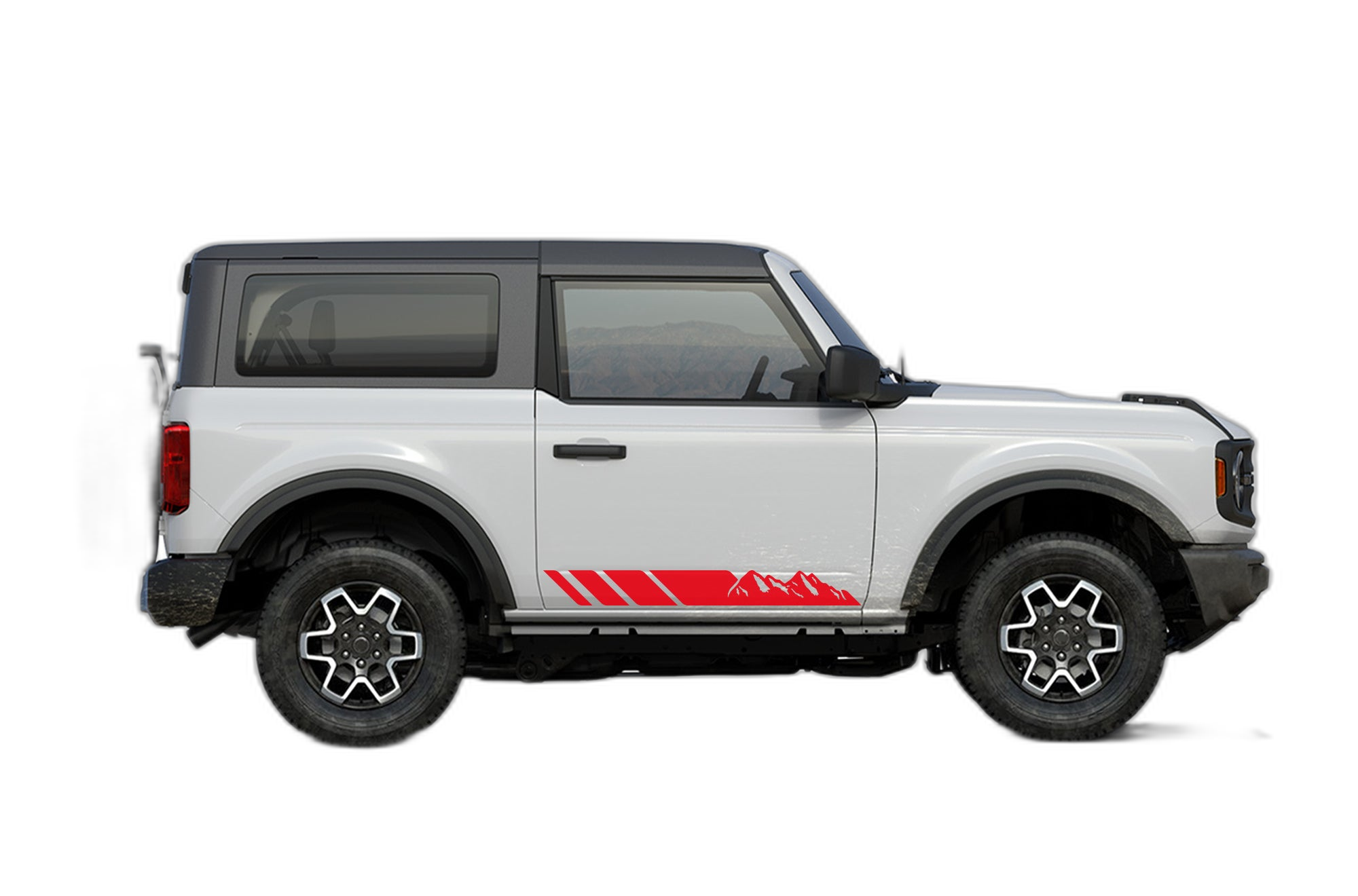 Mountain Lower Stripes Decals Graphics for Ford Bronco 2 Doors - Image 2