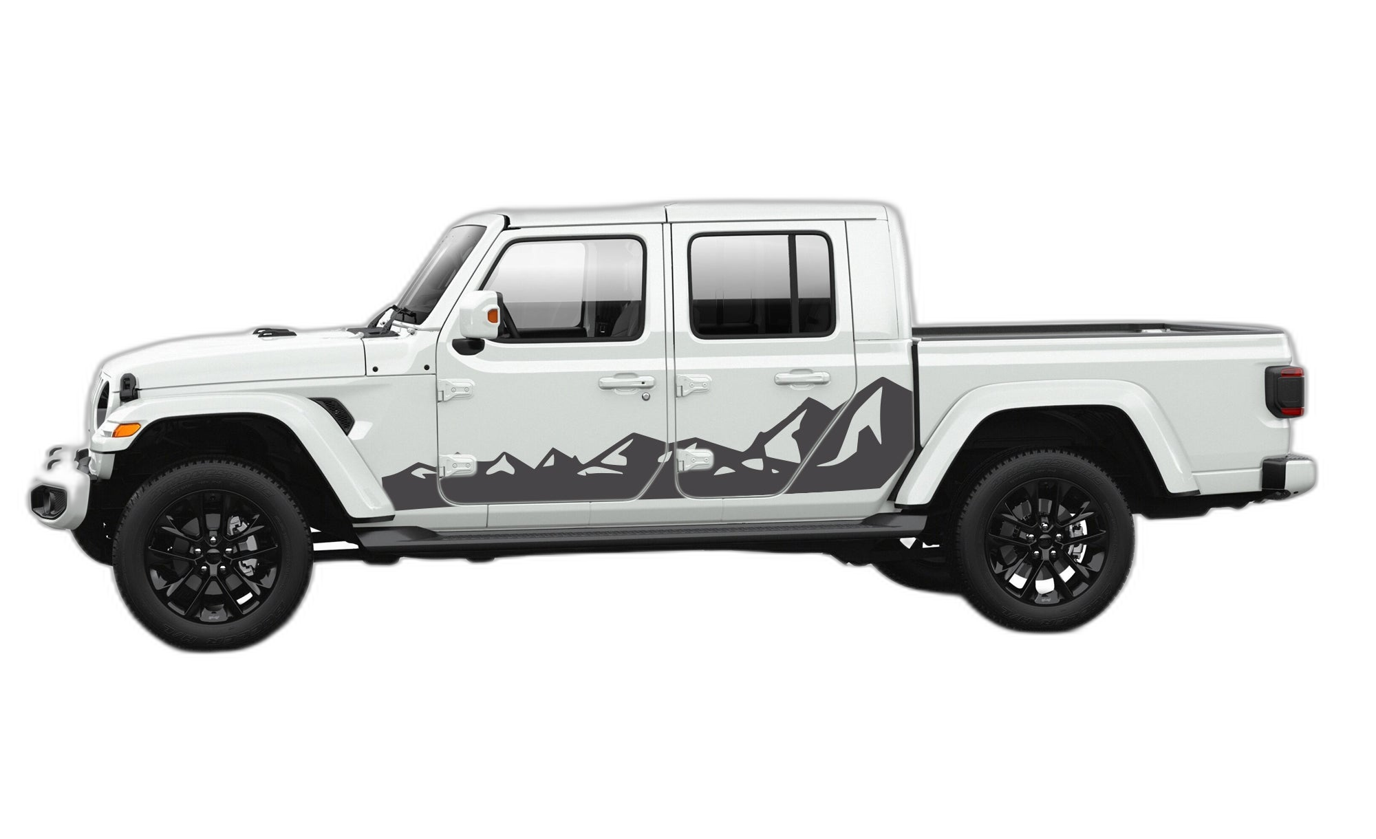 Mountain range side graphics decals compatible with Jeep Gladiator JT - Image 3