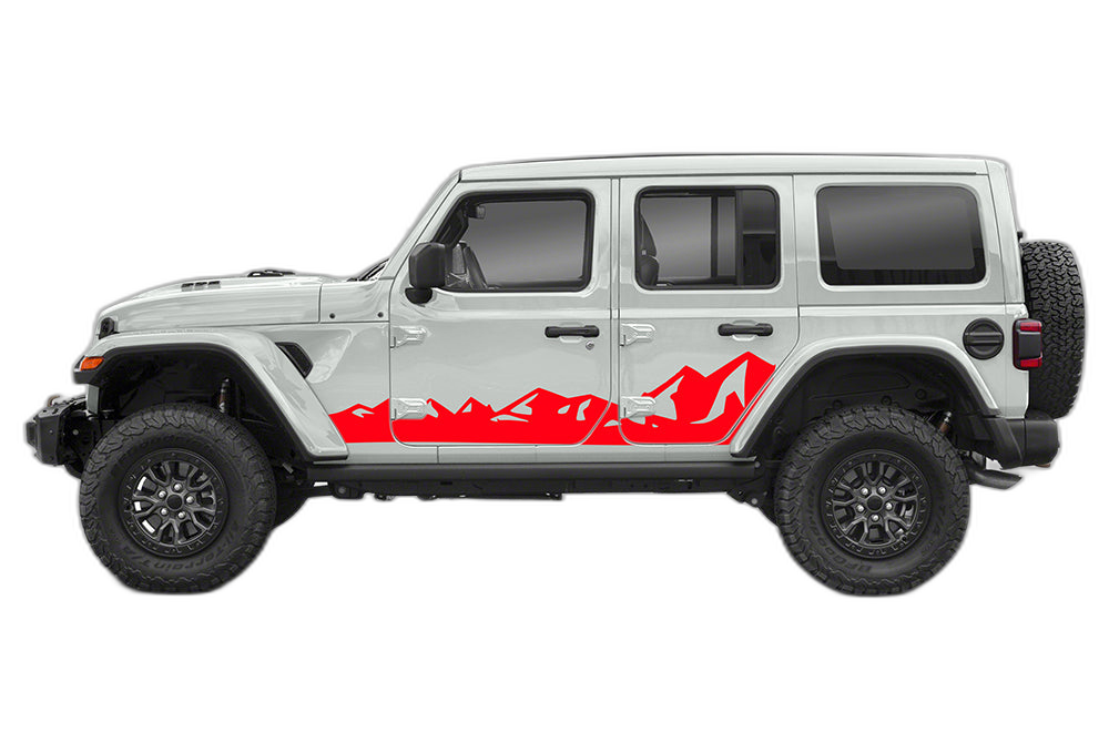 Mountain Range Side Graphics for Wrangler JL - Image 2