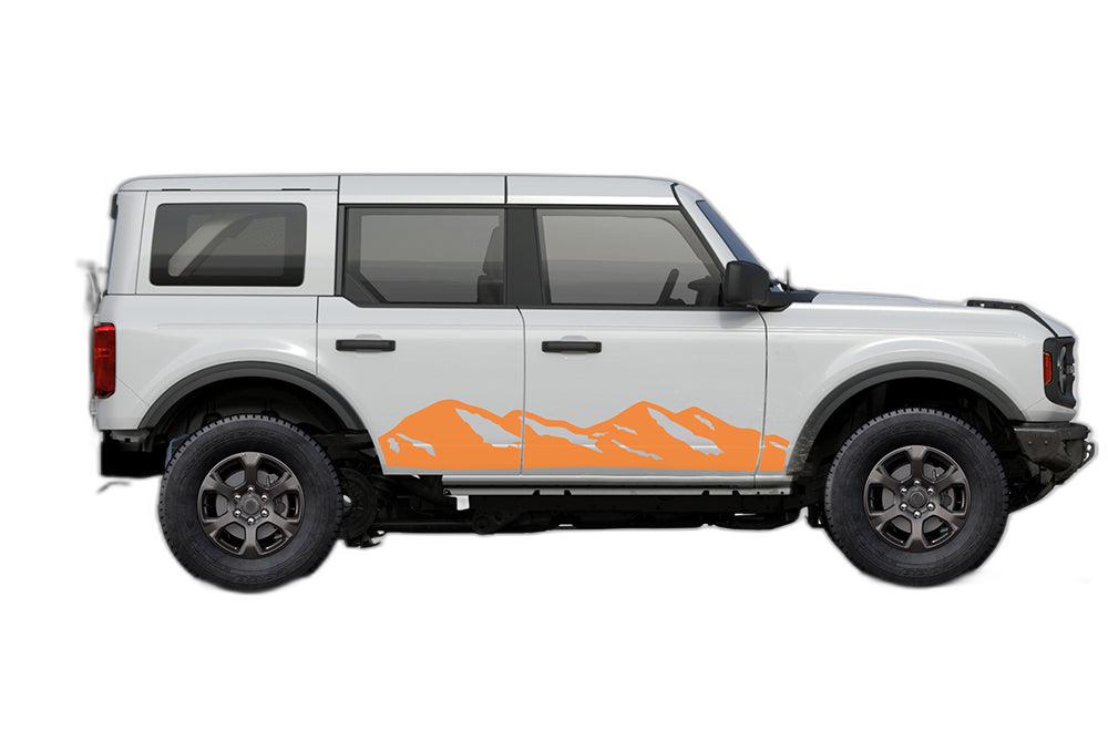 Mountains side decals graphics compatible with Ford Bronco - Image 2