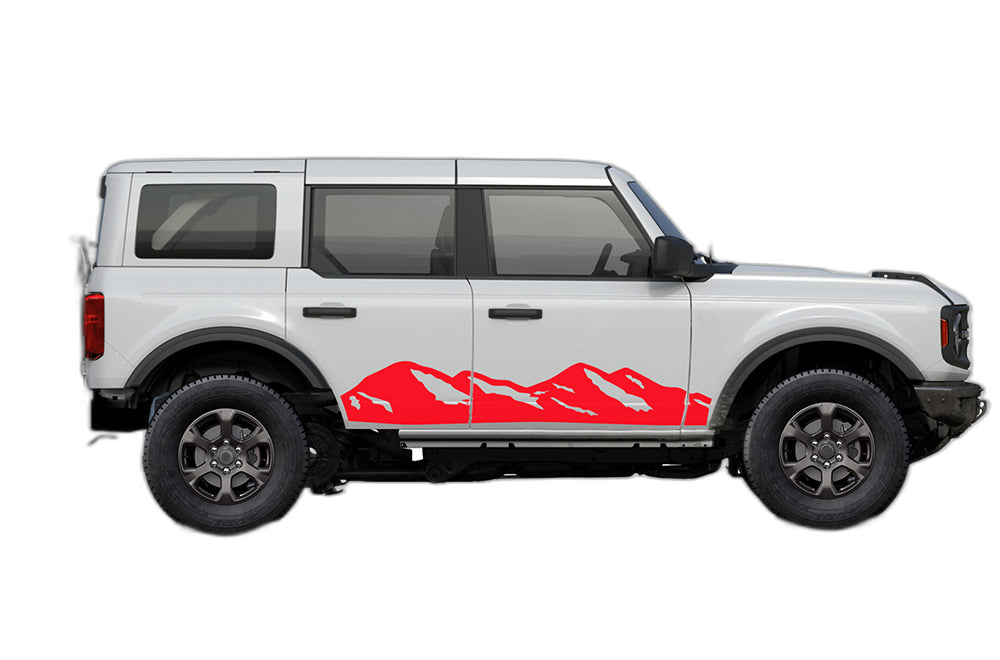 Mountains side decals graphics compatible with Ford Bronco - Image 4