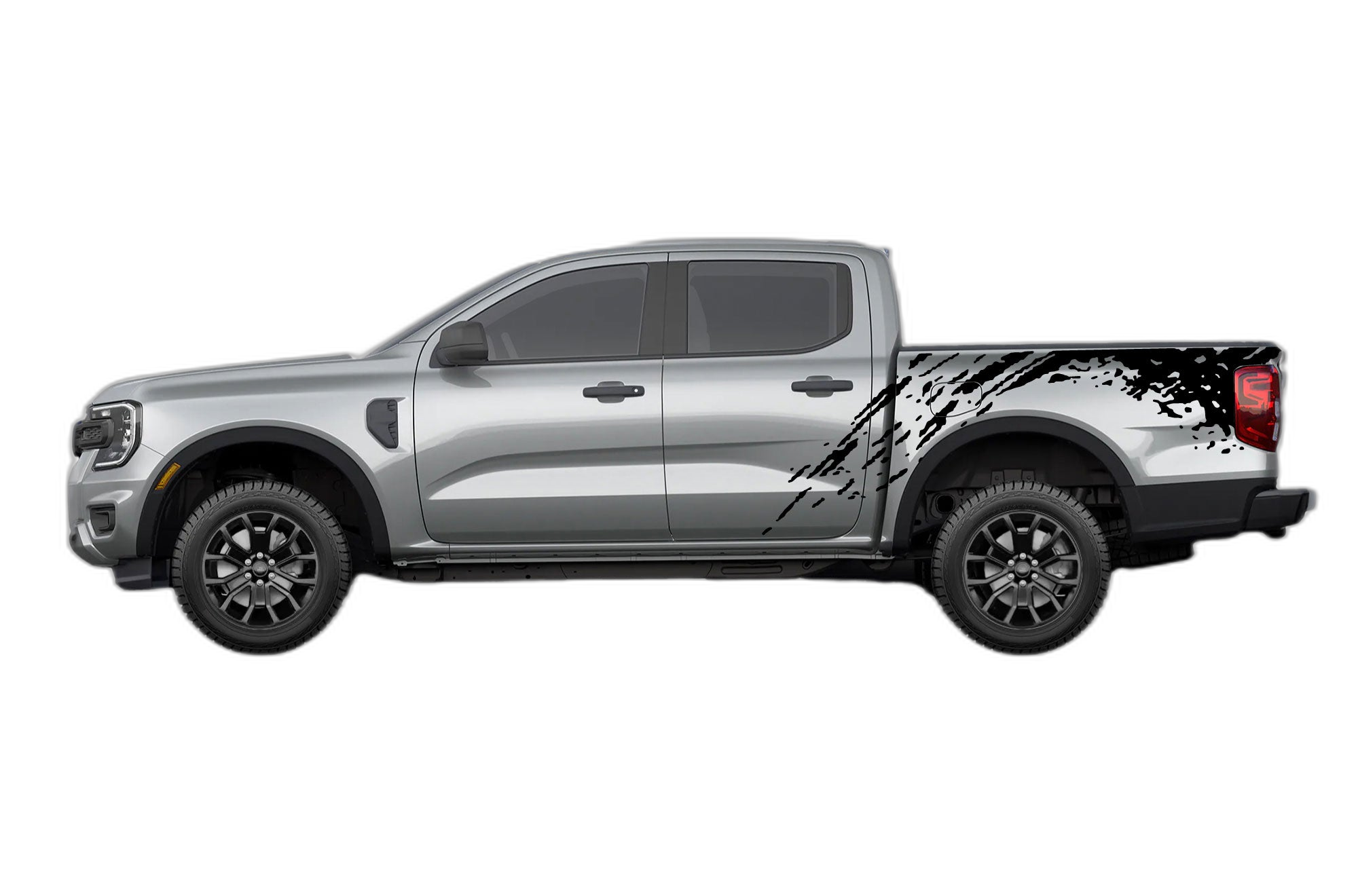 Mud Splash Bed Decals and Side Graphics for Ford Ranger
