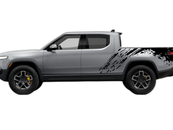 Mud splash bed side decals graphics compatible with Rivian R1T