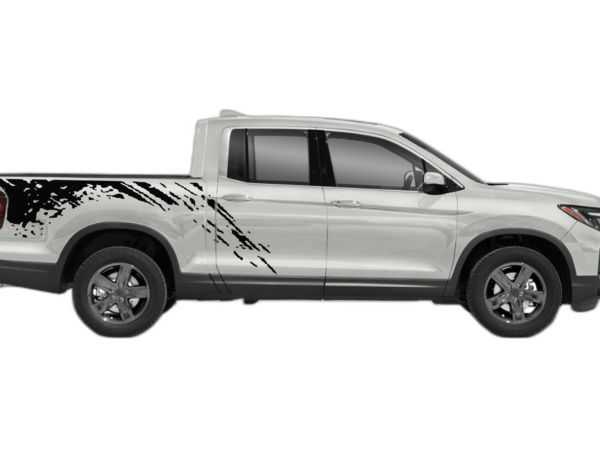 Mud splash side bed decals graphics compatible with Honda Ridgeline