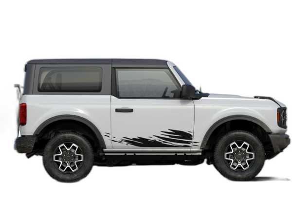Mud splash decals graphics compatible with Ford Bronco 2 doors