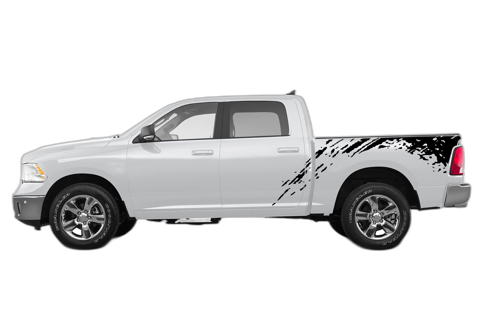 Mud Splash Side Bed Decals Graphics for Dodge Ram 2009-2018