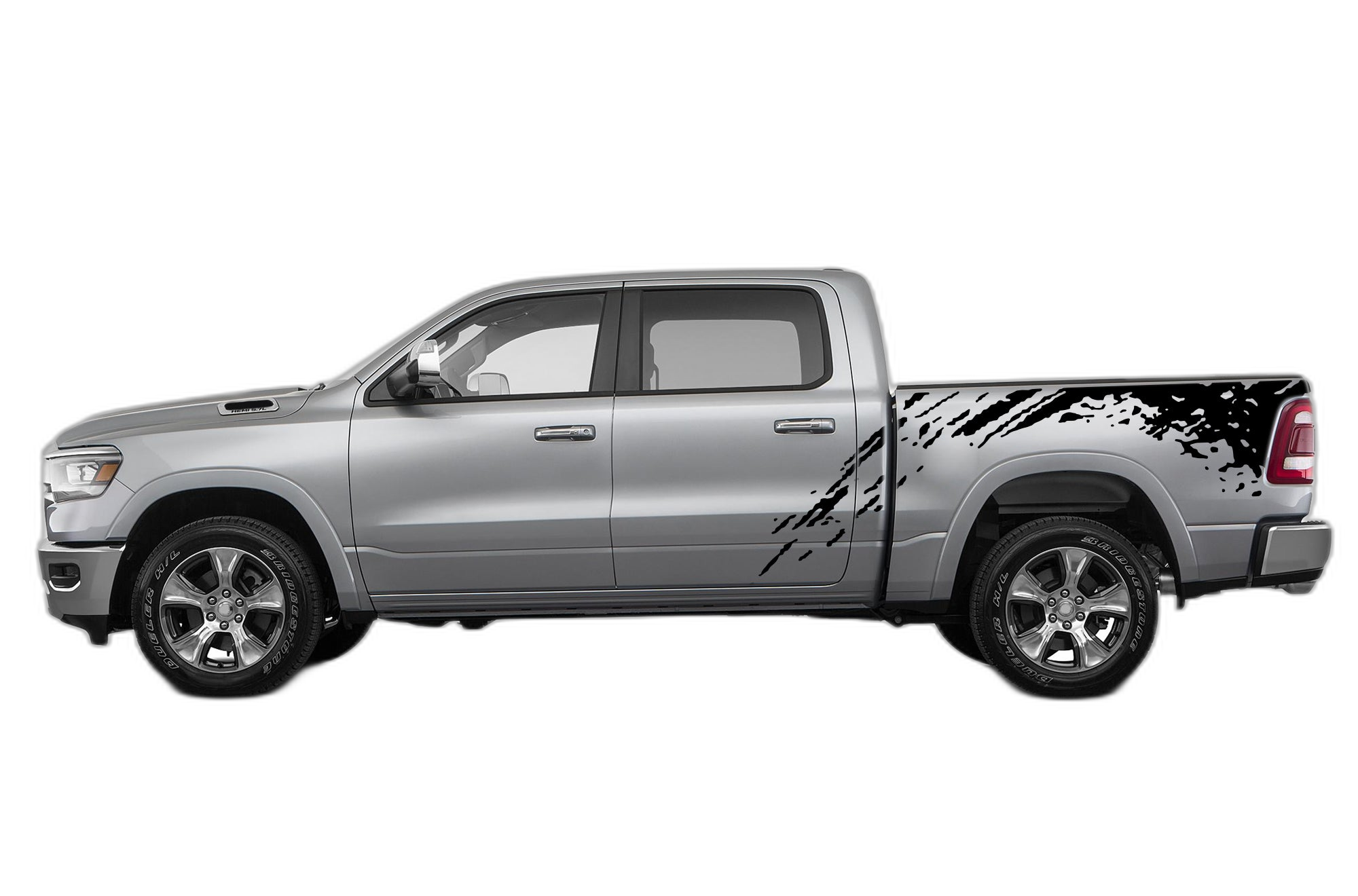 Mud Splash Side Bed Decals Graphics for Dodge Ram