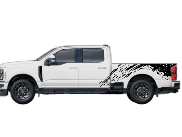 Mud Splash Side Bed Decals Graphics for Ford F250