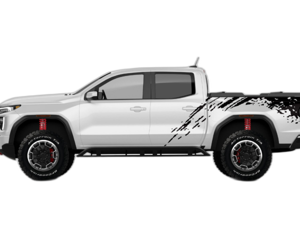 Mud Splash Side Bed Decals Graphics for GMC Canyon