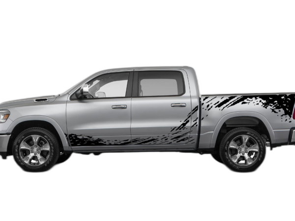 Mud Splash Side Decals Graphics for Dodge Ram