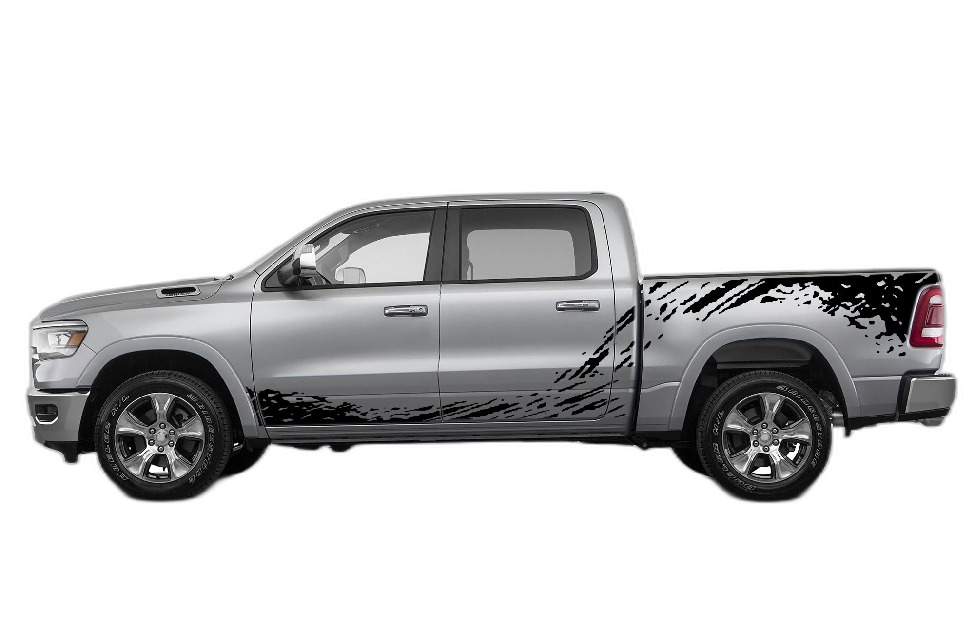 Mud Splash Side Decals Graphics for Dodge Ram