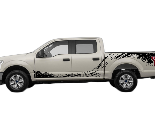 Mud splash side decals graphics compatible with Ford F150 2015-2020