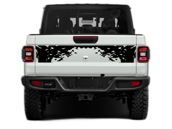 Mud splash tailgate graphics decals compatible with Jeep Gladiator JT