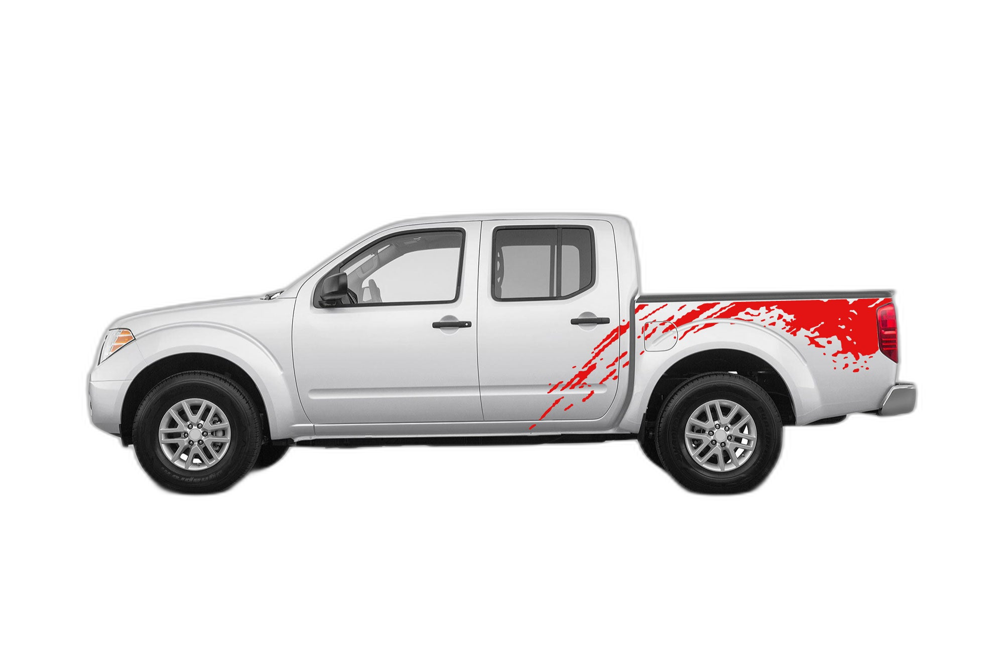 Mud Splash Bed Side Decals Graphics for Nissan Frontier 2005-2021 - Image 2