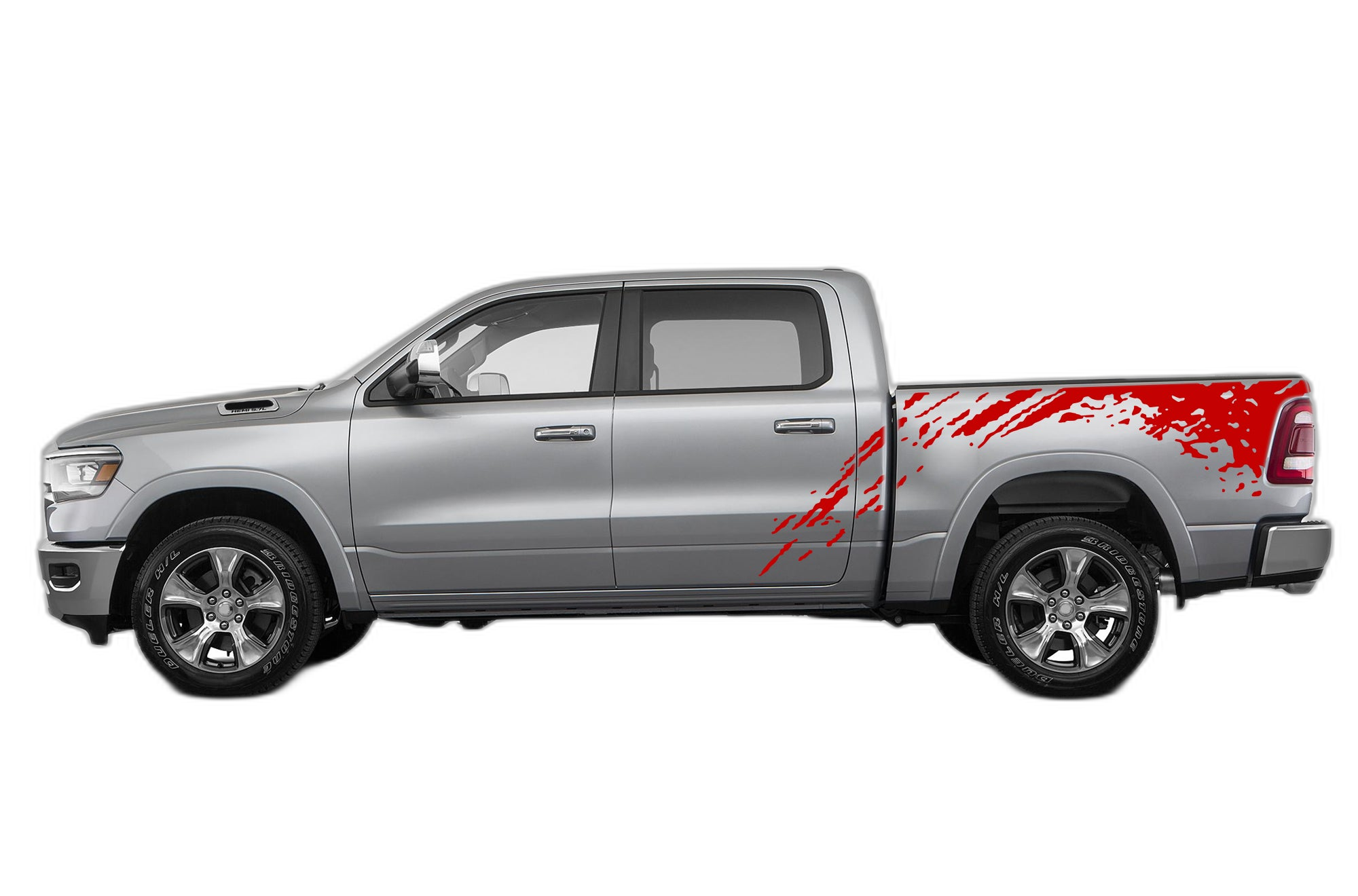 Mud Splash Side Bed Decals Graphics for Dodge Ram - Image 2