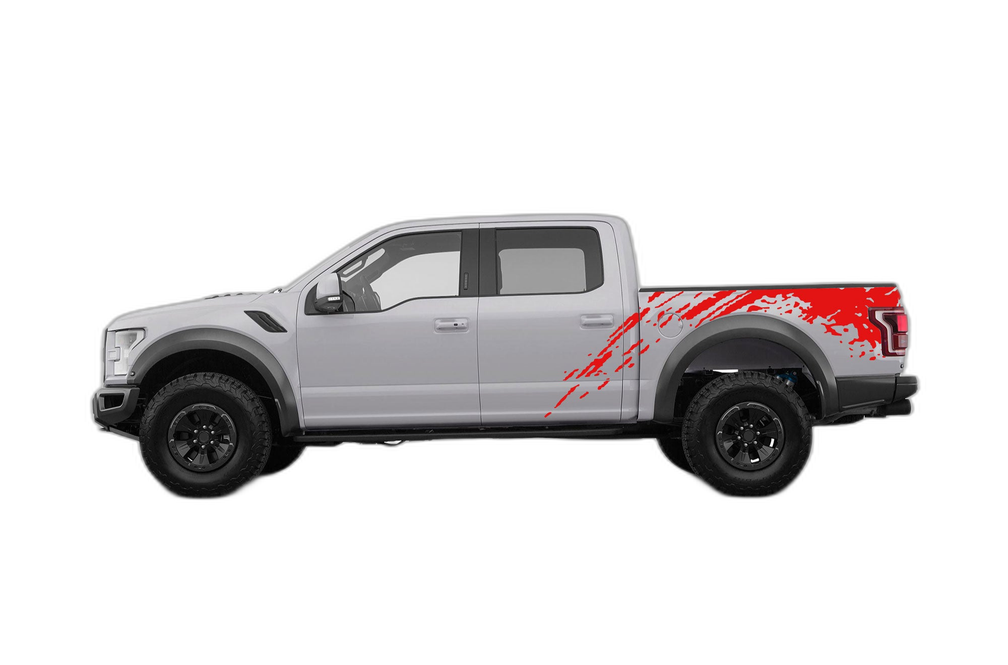 Mud splash side bed decals graphics compatible with Ford F150 Raptor 2017-2020 - Image 2