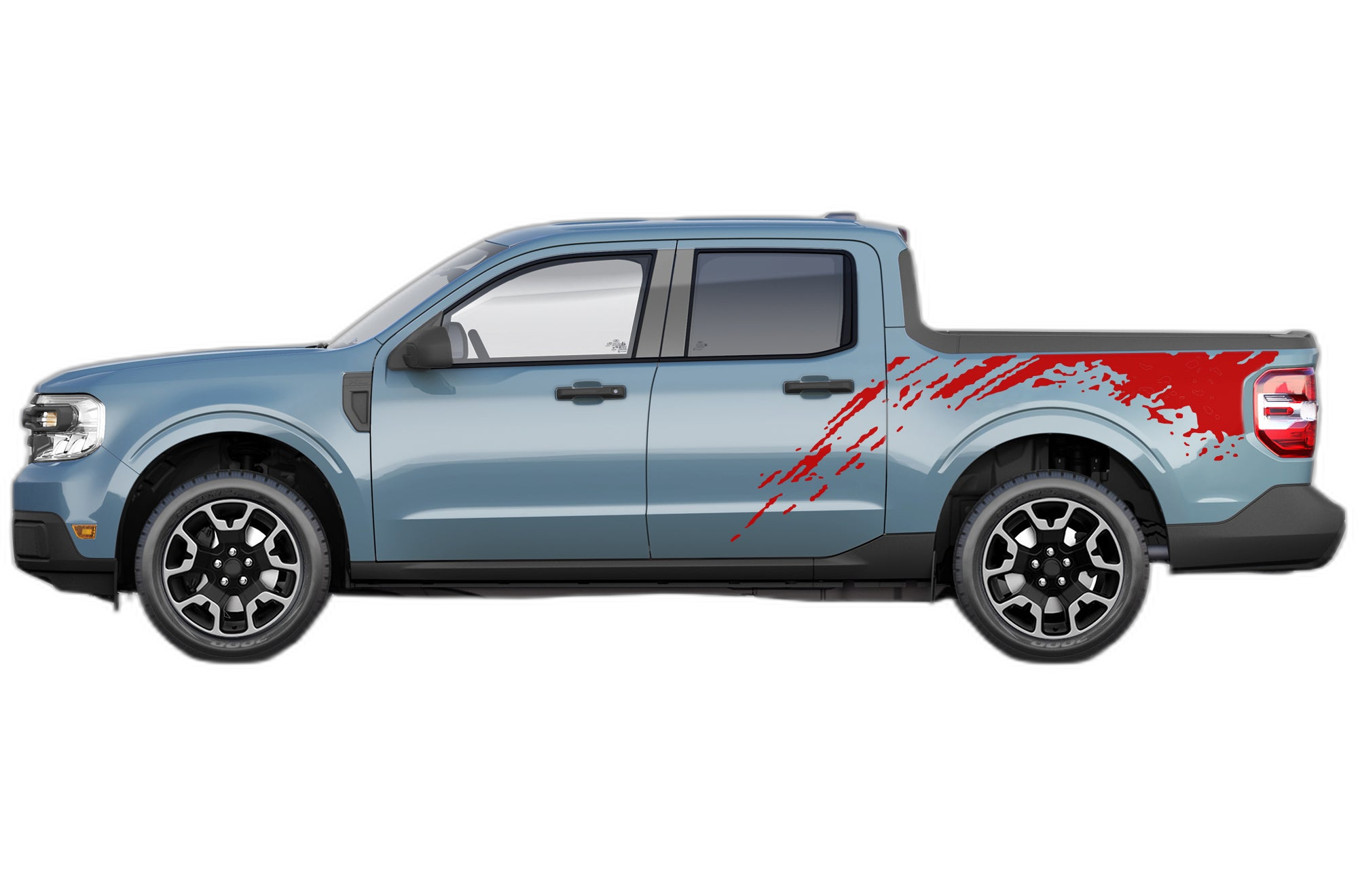 Mud Splash Side Bed Decals Graphics for Ford Maverick - Image 2