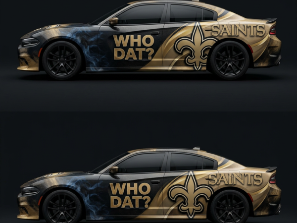 🏈⚜️ New Orleans Saints "Who Dat?" Car Wrap