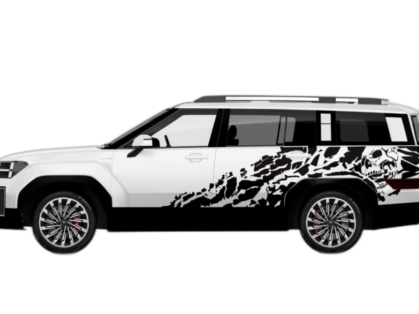 Nightmare graphics decals compatible with Hyundai Santa Fe