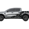Nightmare shredded decals and side graphics compatible with Ford Ranger