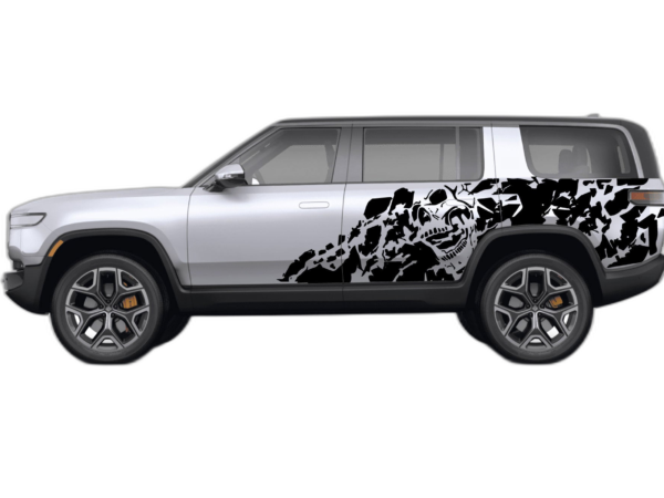 Nightmare shredded decals graphics compatible with Rivian R1S