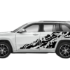 Nightmare Shredded Side Decals Graphics for Jeep Grand Cherokee