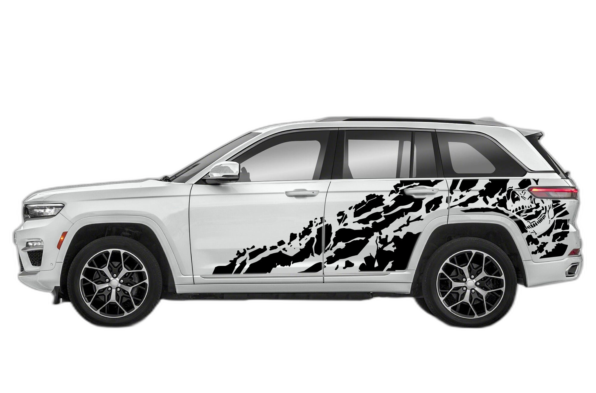 Nightmare Shredded Side Decals Graphics for Jeep Grand Cherokee
