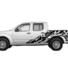 Nightmare shredded side decals graphics compatible with Nissan Frontier 2005-2021