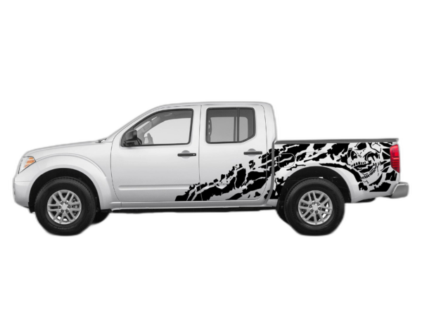 Nightmare shredded side decals graphics compatible with Nissan Frontier 2005-2021