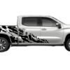 Nightmare shredded side decals graphics compatible with Chevrolet Silverado
