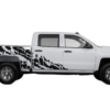 Nightmare shredded side decals graphics compatible with Chevrolet Silverado 2014-2018