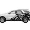 Nightmare shredded side decals graphics compatible with Dodge Durango