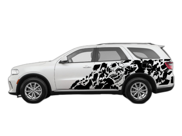 Nightmare Shredded Side Decals Graphics for Dodge Durango