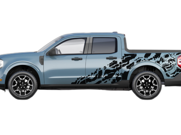 Nightmare shredded side decals graphics compatible with Ford Maverick