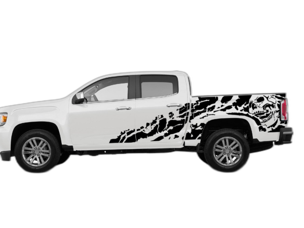 Nightmare shredded side decals graphics compatible with GMC Canyon 2015-2022