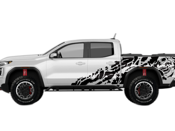 Nightmare Shredded Side Decals Graphics for GMC Canyon