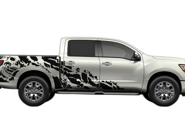Nightmare Shredded Side Decals Graphics for Nissan Titan 2017-2025
