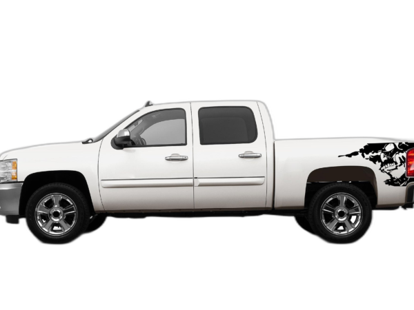 Nightmare side bed decals graphics compatible with Chevrolet Silverado 2007-2013