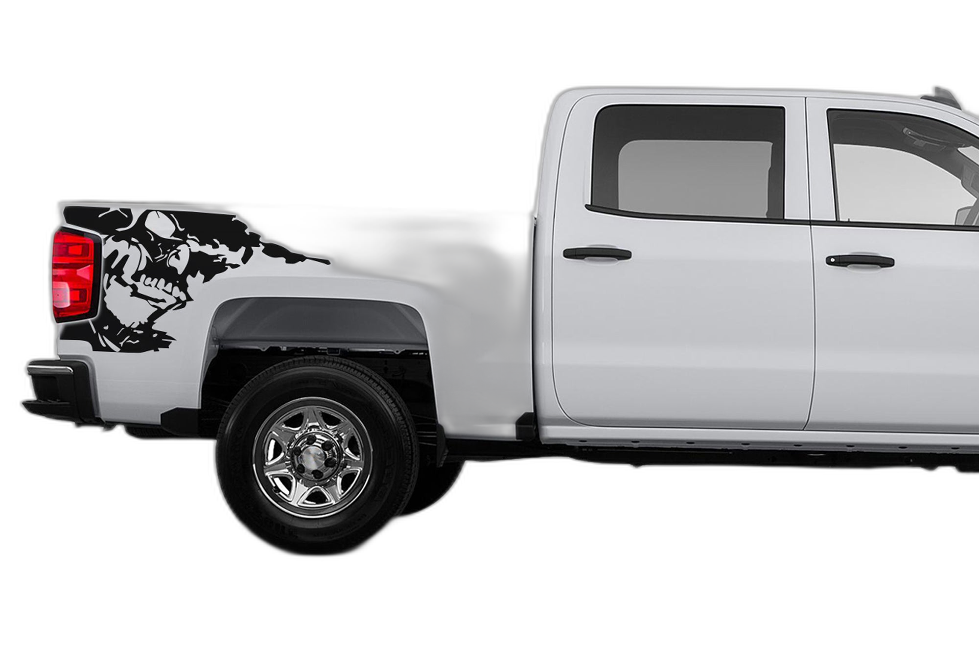 Nightmare Side Bed Decals Graphics for Chevrolet Silverado 2014-2018