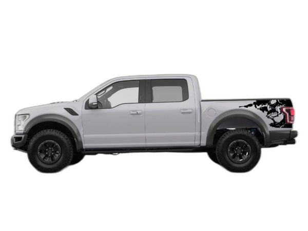 Nightmare side bed decals graphics compatible with Ford F150 Raptor 2017-2020
