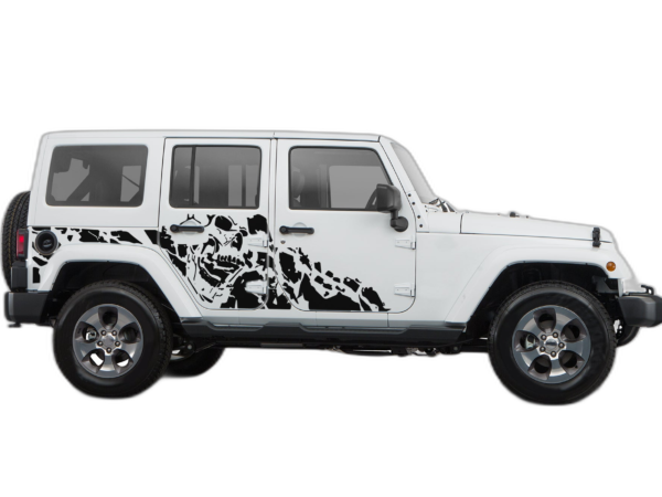 Nightmare Side Decals Graphics for Jeep Wrangler JK