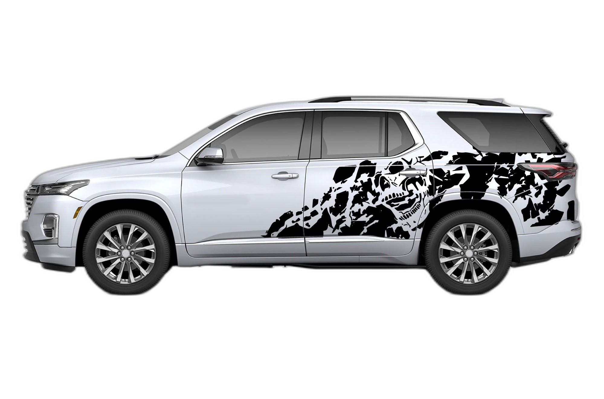 Nightmare side graphics decals compatible with Chevrolet Traverse 2018-2023