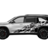 Nightmare side graphics decals compatible with Chevrolet Traverse