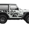 Nightmare side graphics decals compatible with Jeep Wrangler JL 2 doors